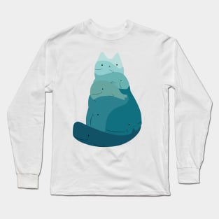 Whale Cat Long Sleeve T-Shirt